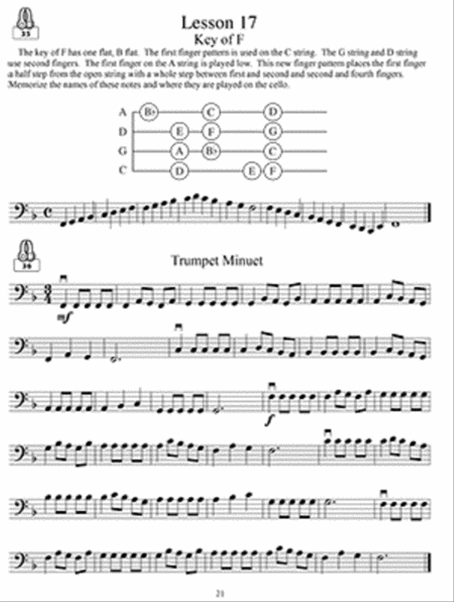 First Lessons Cello Cello scores gallery preview page 3