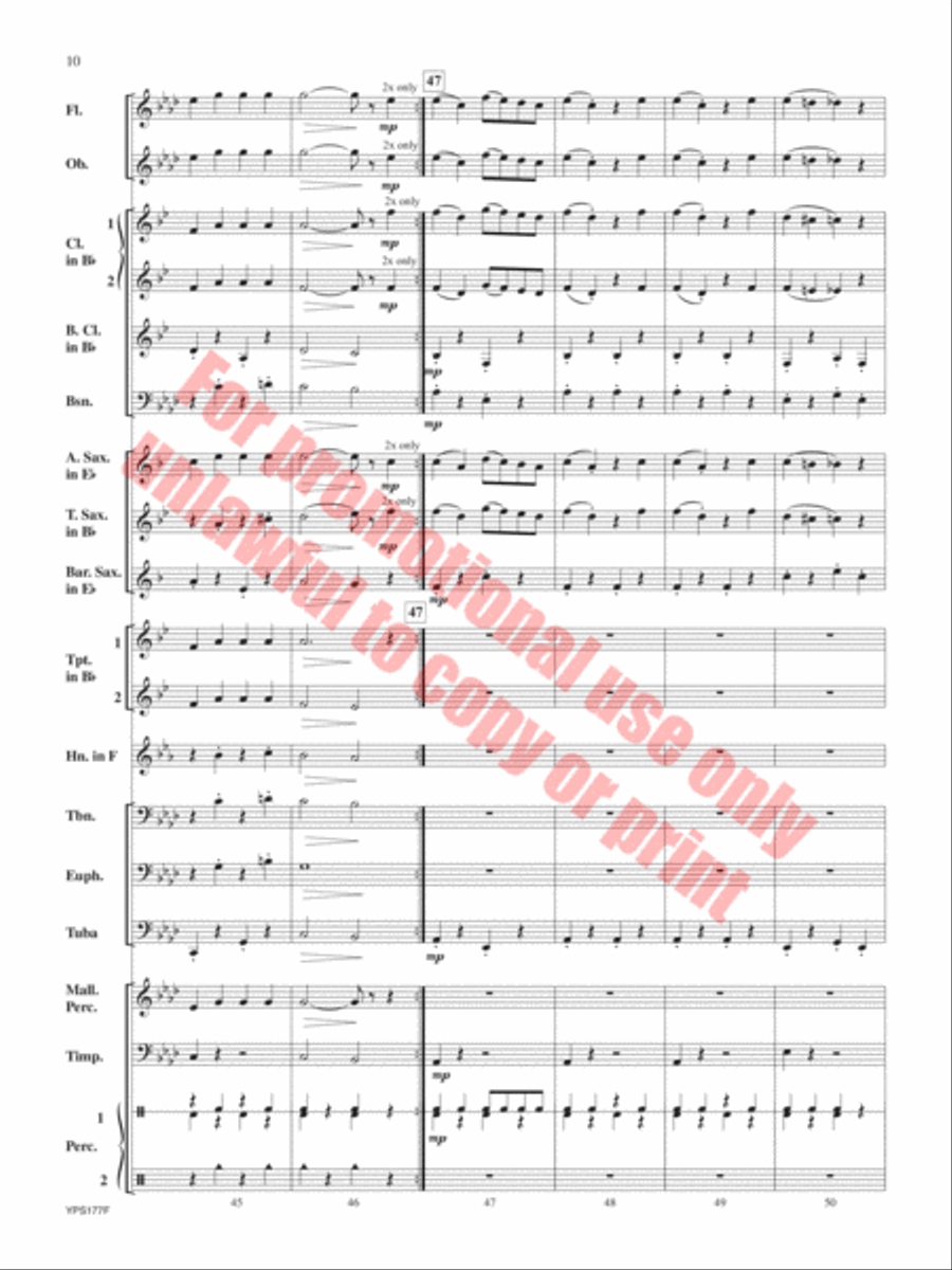 Feuerfest Concert Band scores gallery preview page 11