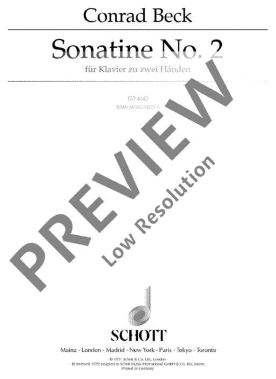 Sonatina No. 2 Sonatina No. 2 Piano Solo scores gallery preview page 2