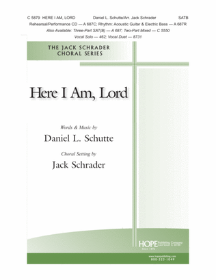 Book cover for Here I Am, Lord