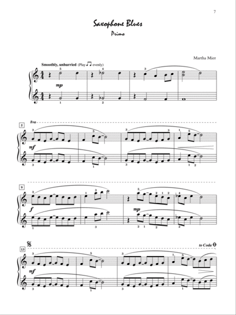 Jazz, Rags & Blues for Two, Book 2 Small Ensemble scores gallery preview page 4