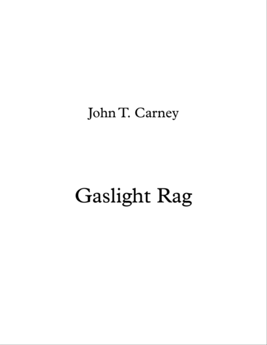 Gaslight Rag Gaslight Rag Piano Solo scores gallery preview page 1