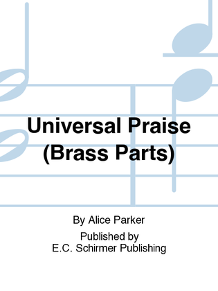Book cover for Universal Praise (Brass Parts)