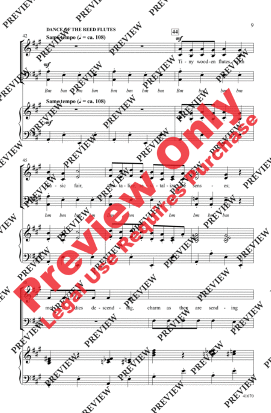 The Nutcracker . . . In About Three Minutes 4-Part scores gallery preview page 9