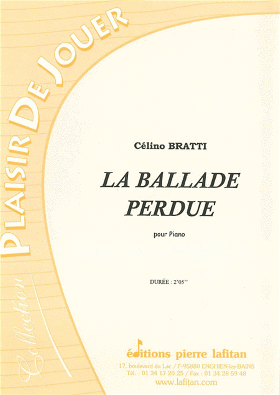 La Ballade Perdue Piano Solo scores gallery preview page 1