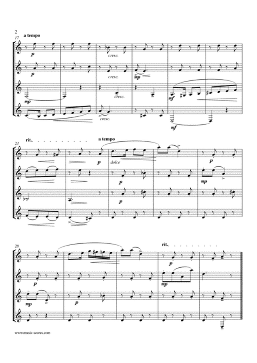 Album Leaf, Op.12, No.7 - Horn Quartet image number null