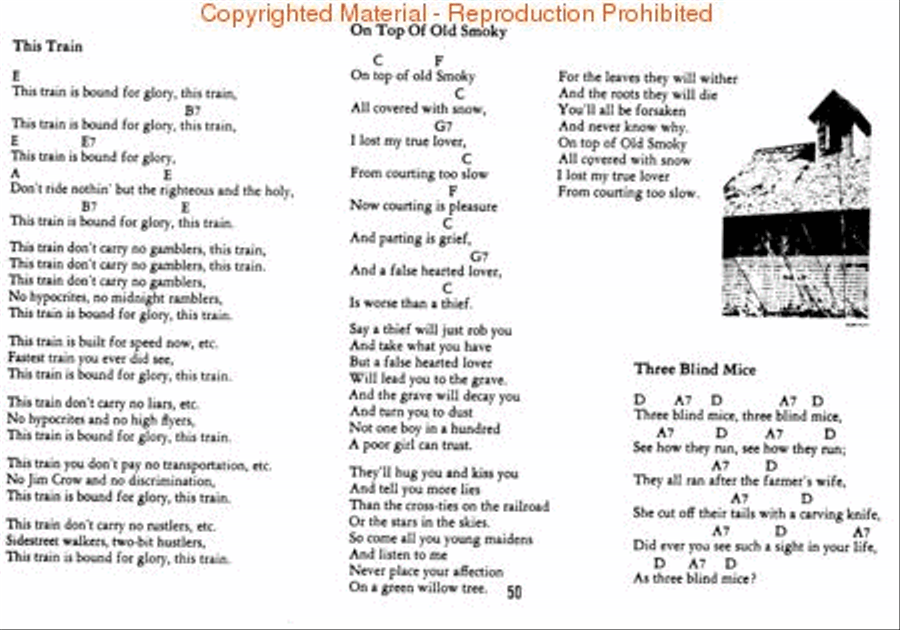 Backpackers Songbook Acoustic Guitar scores gallery preview page 2