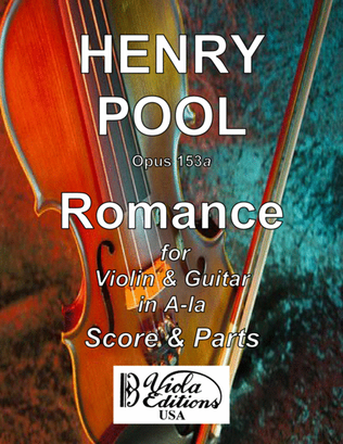 Opus 153a, Romance for Violin & Guitar in A-la (Score & Parts)