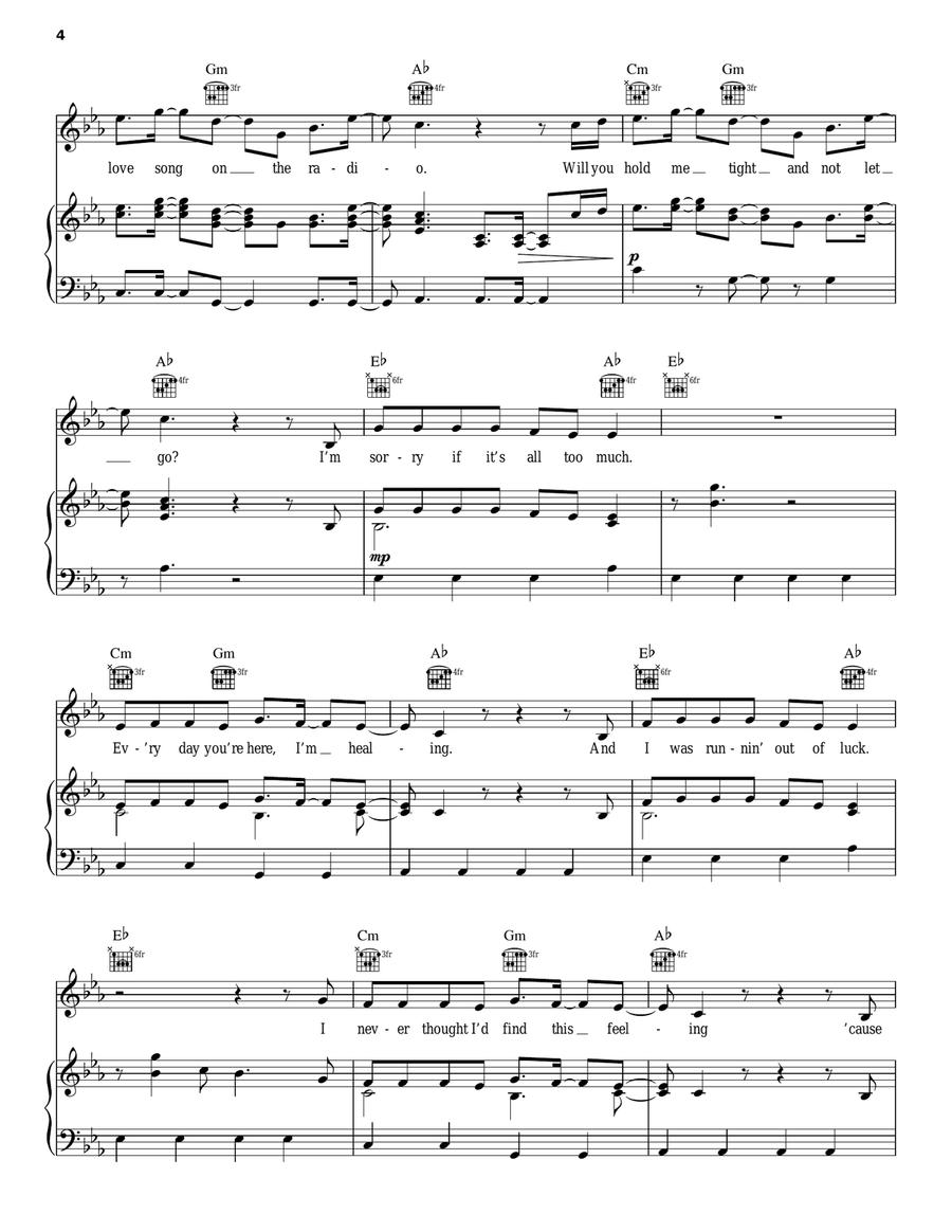 Symphony Piano, Vocal, Guitar scores gallery preview page 4