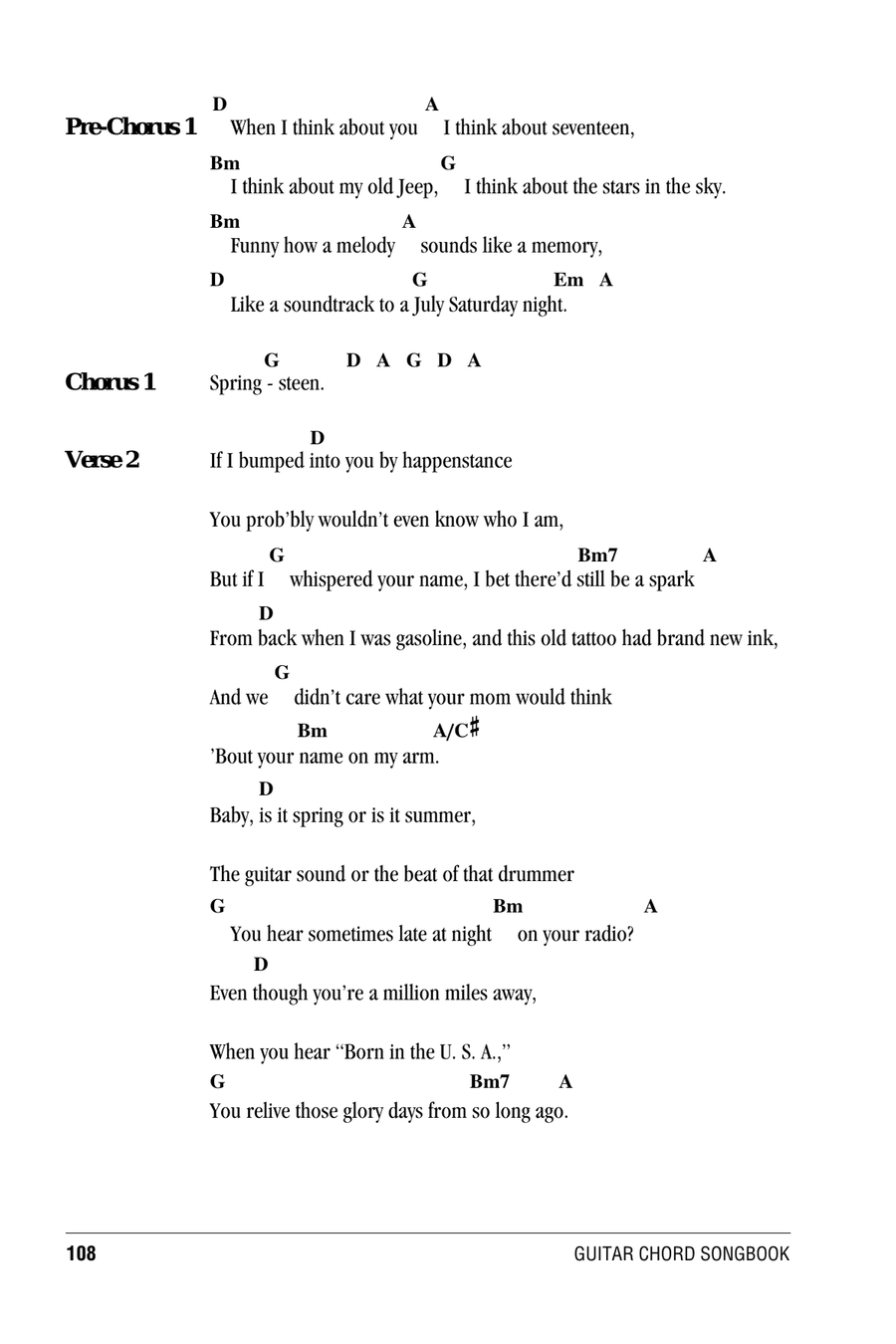 Springsteen Acoustic Guitar scores gallery preview page 2