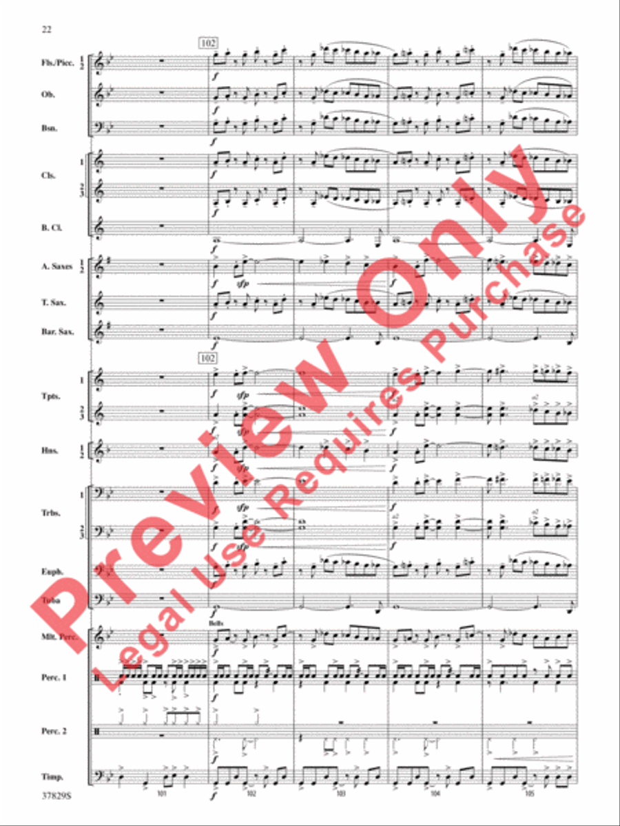 Vertigo Concert Band scores gallery preview page 23