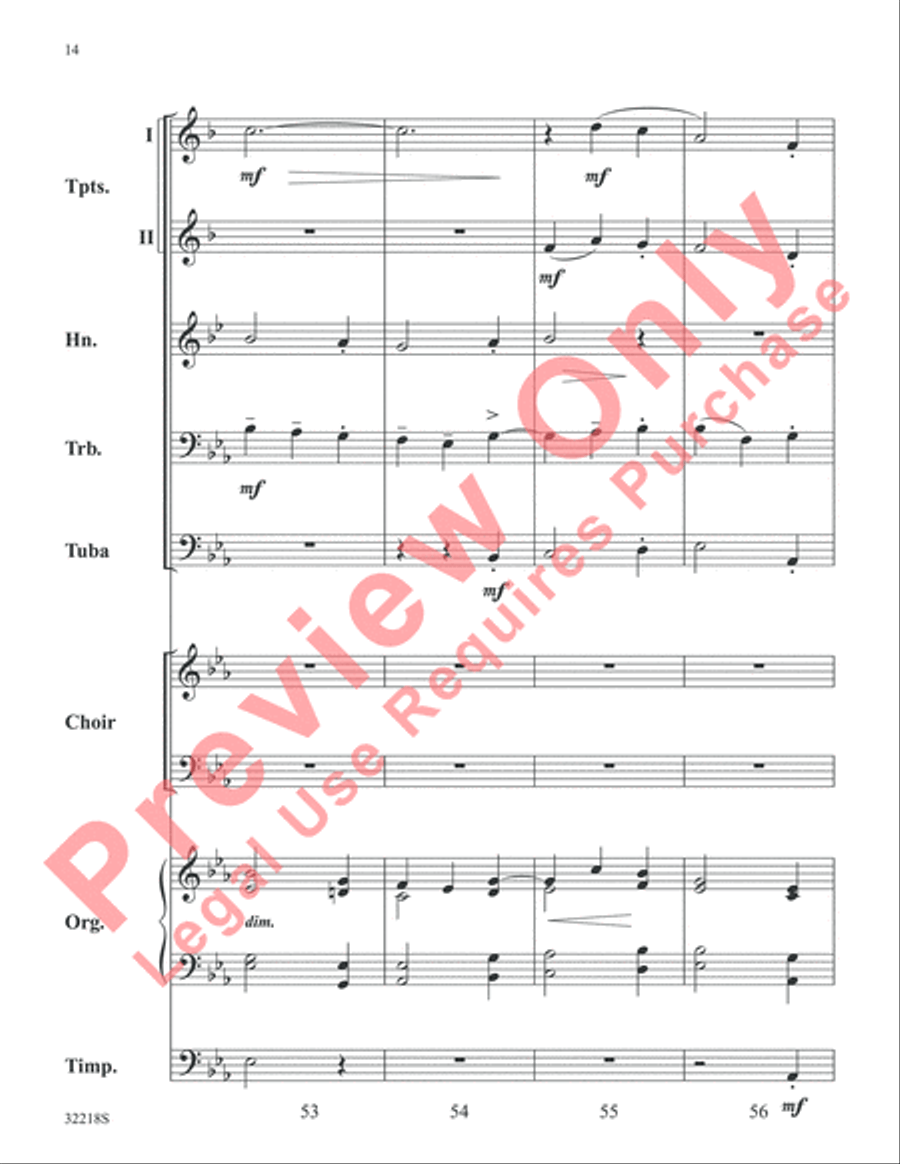 Awake, My Heart Choir scores gallery preview page 15
