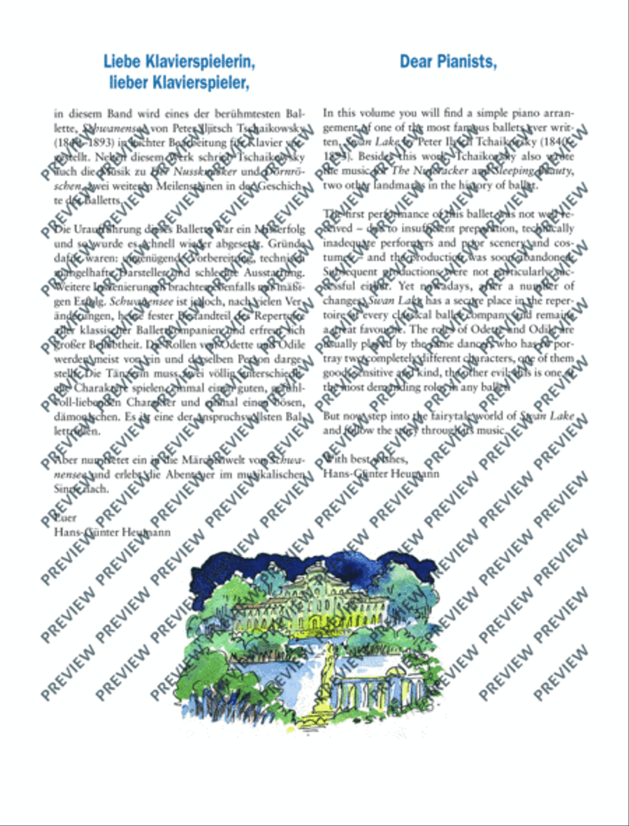 Swan Lake Swan Lake Piano Solo scores gallery preview page 4