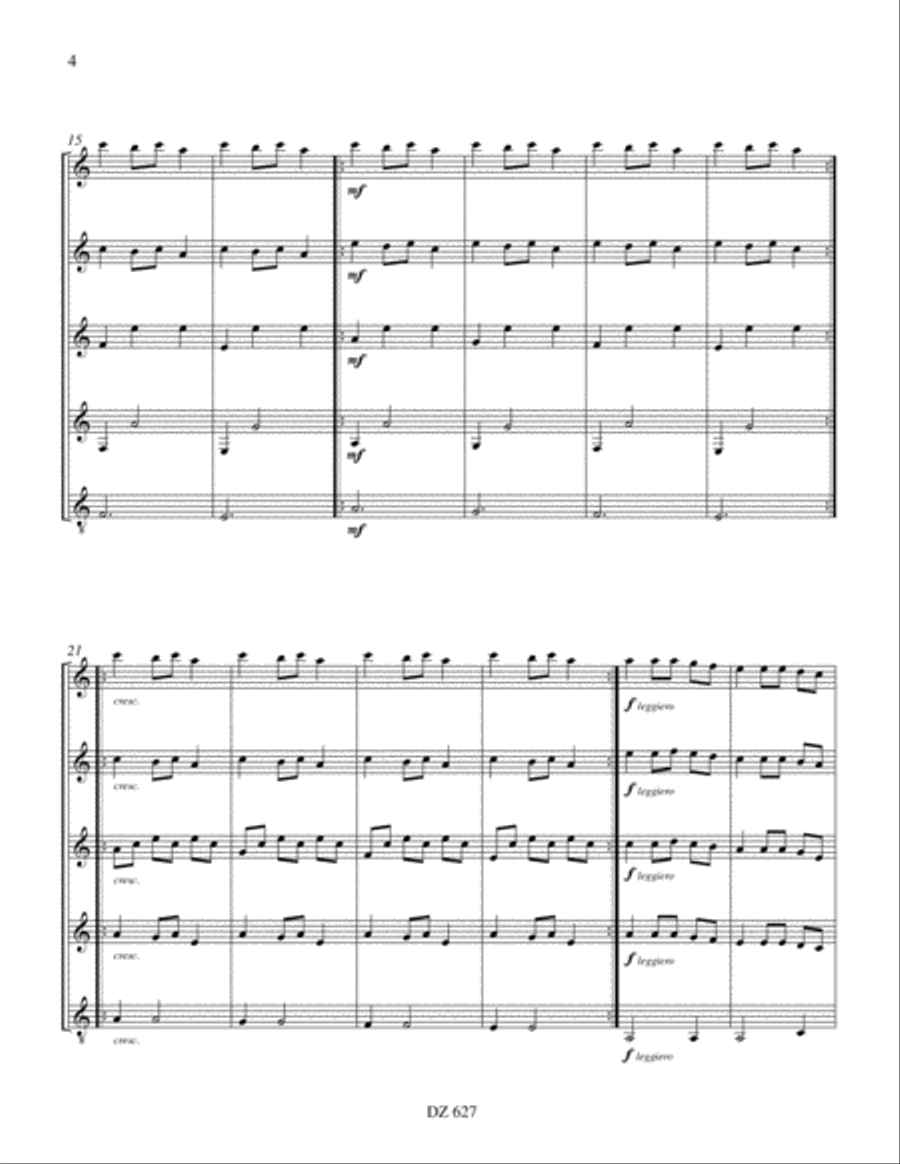 Carol of the Bells Carol of the Bells Guitar Ensemble scores gallery preview page 4