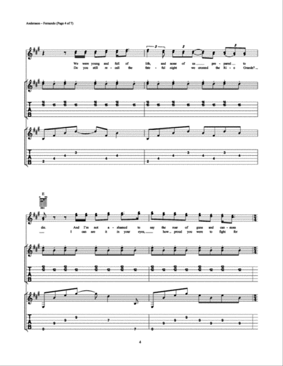 Fernando Electric Guitar scores gallery preview page 4