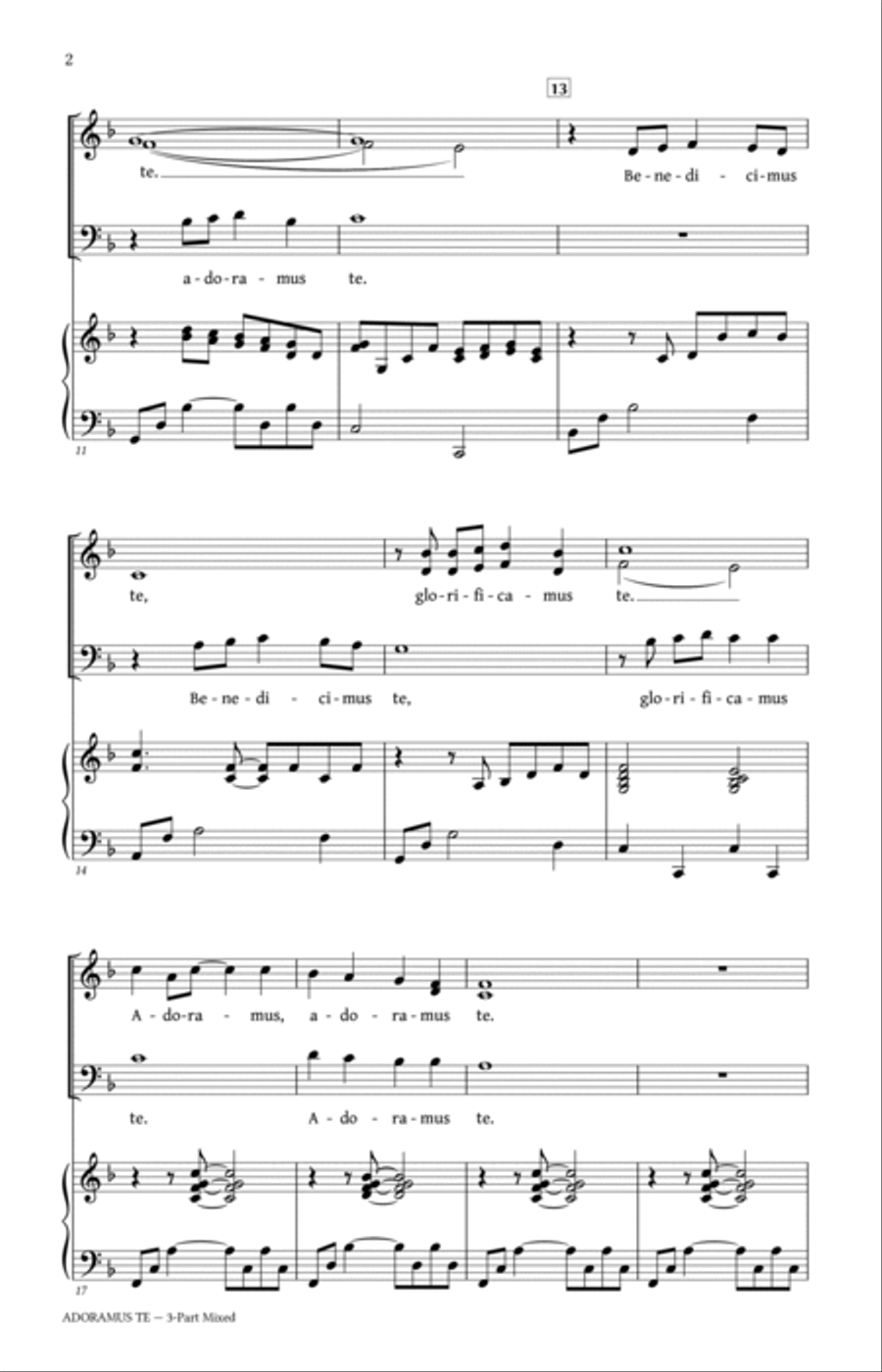Adoramus Te Adoramus Te 3-Part scores gallery preview page 2