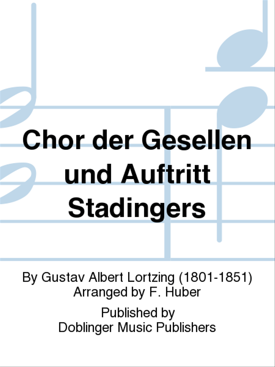 Chor der Gesellen und Auftritt Stadingers Men's Choir scores gallery preview page 1