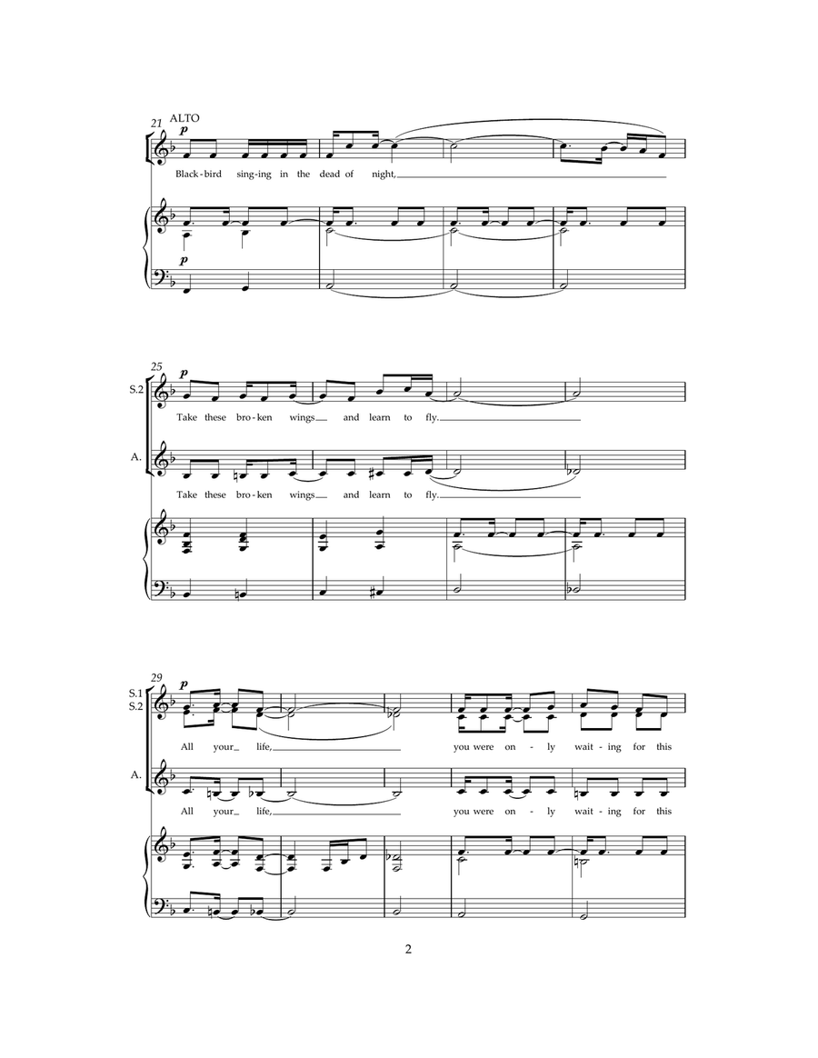 Blackbird Blackbird SSA scores gallery preview page 2
