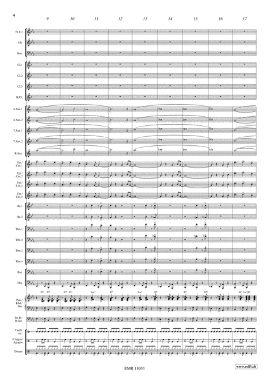 Carnival Samba Concert Band scores gallery preview page 5