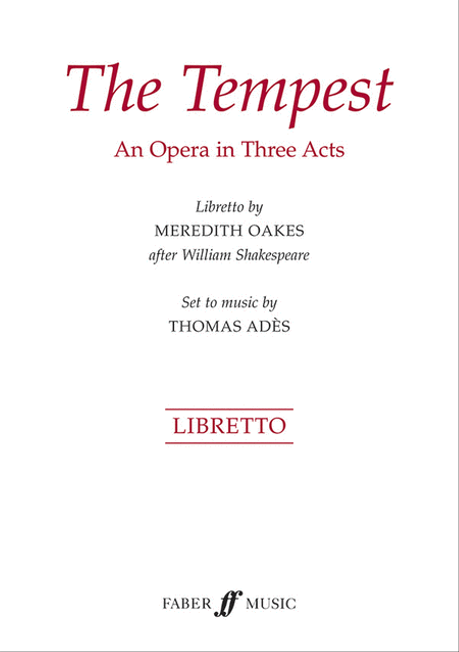 The Tempest The Tempest Voice scores gallery preview page 1