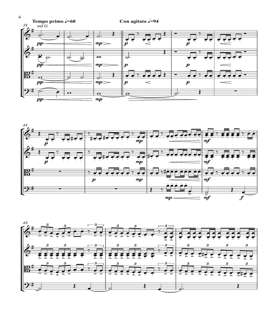 Lament for string quartet image number null