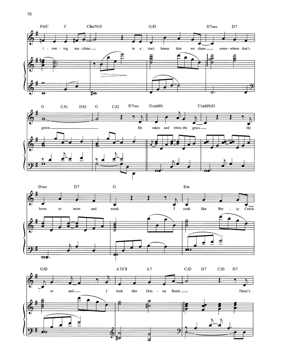 Somewhere That's Green (from Little Shop Of Horrors) Mezzo-Soprano Voice scores gallery preview page 3