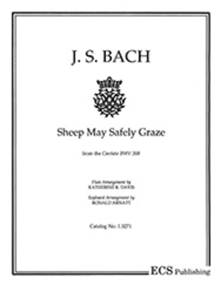 Johann Sebastian Bach: Sheep May Safely Graze (Set of Parts [2 Flutes and Organ])