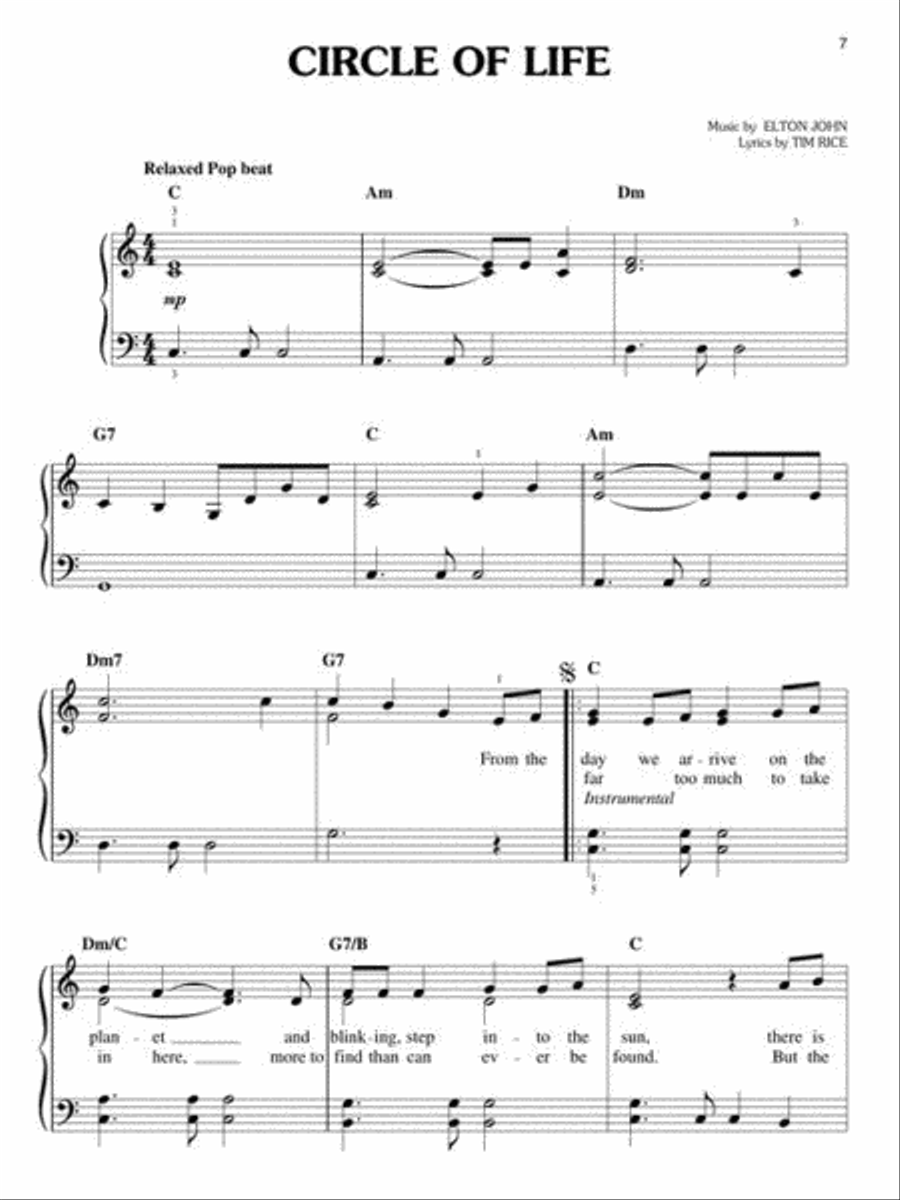 The Lion King – Broadway Selections Voice scores gallery preview page 7