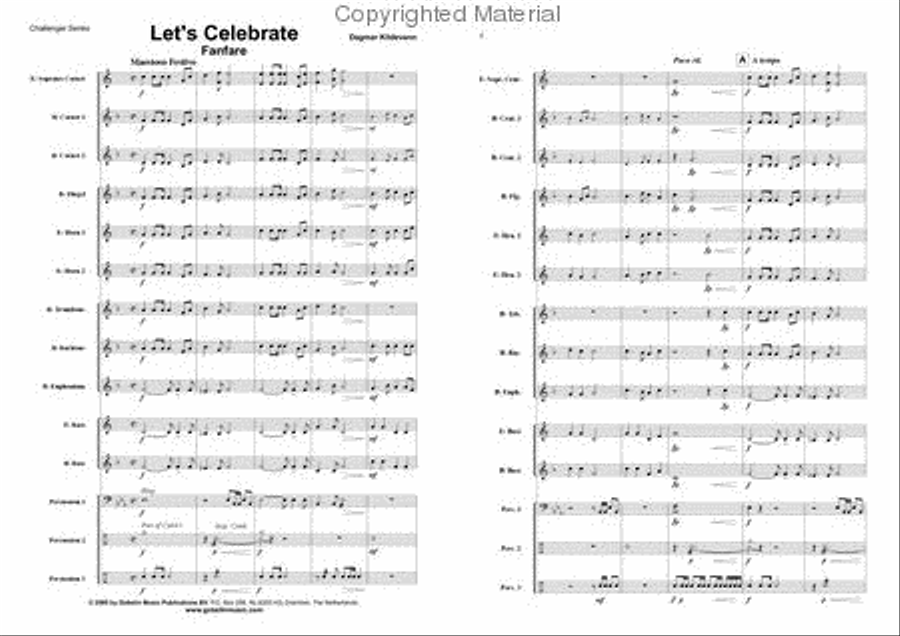 Let's Celebrate Let's Celebrate Brass Band scores gallery preview page 2