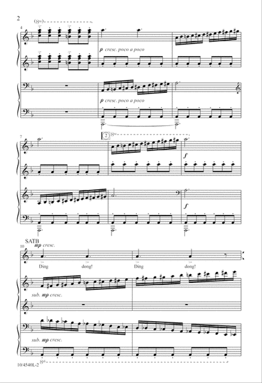 Bell Carol 4-Part scores gallery preview page 3