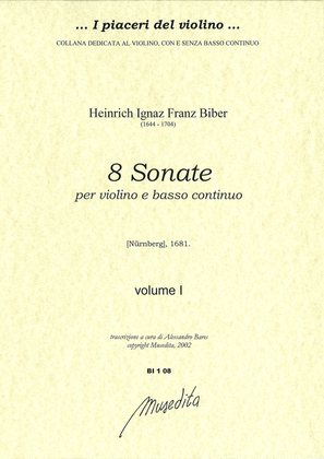 Book cover for 8 Sonate (Nurnberg, 1681)