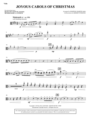 Joyous Carols of Christmas (Full Orchestra) - Viola