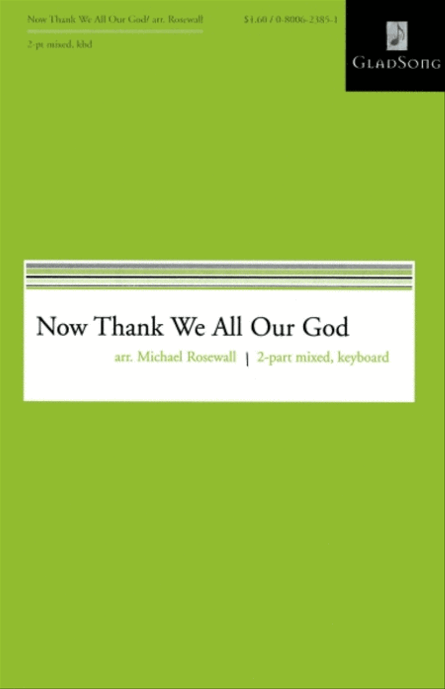 Now Thank We All Our God Choir scores gallery preview page 1