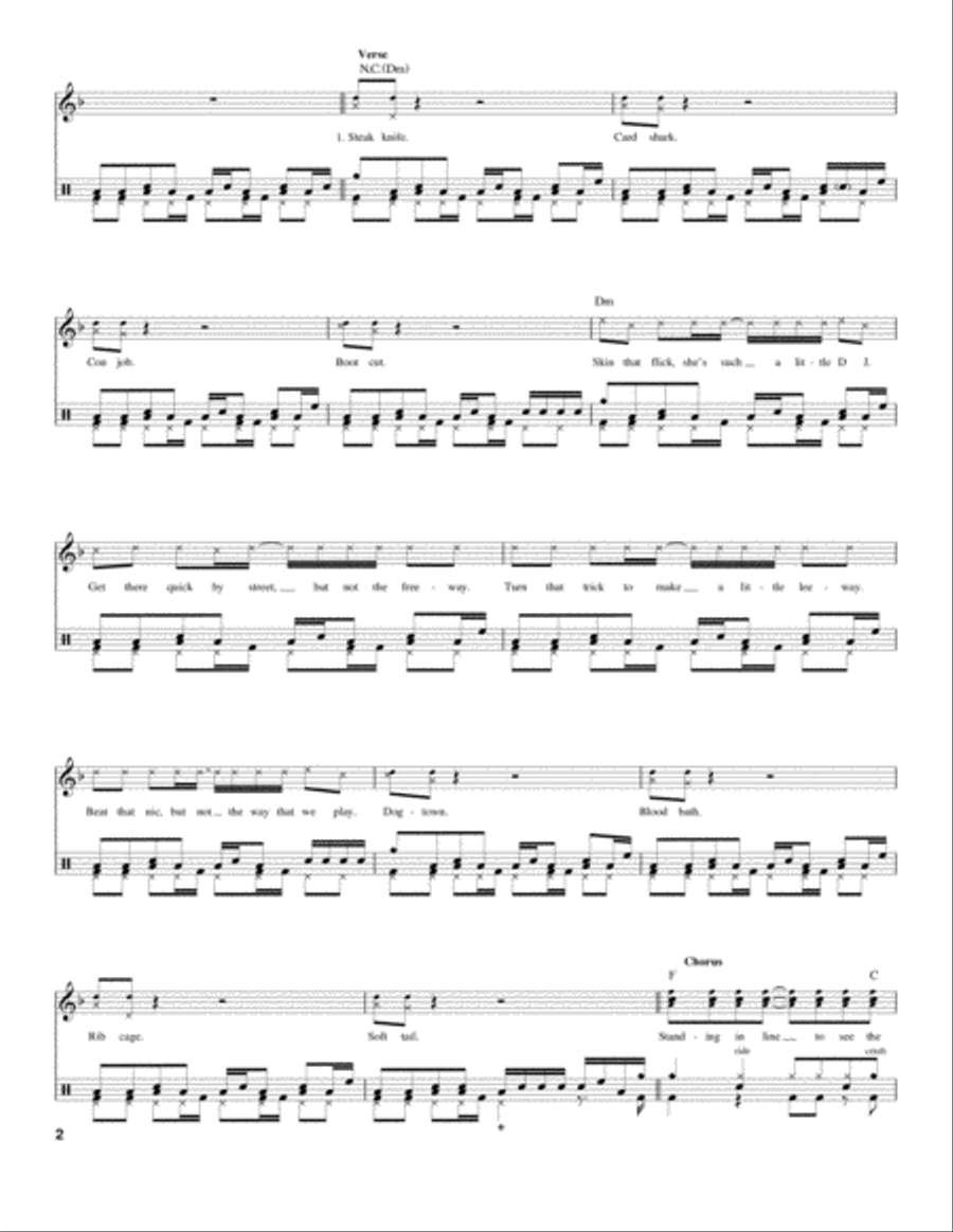 By The Way Drum Set scores gallery preview page 2
