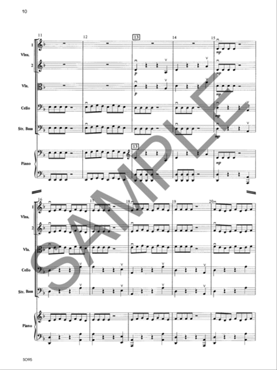 Toccatina - Score String Orchestra scores gallery preview page 10