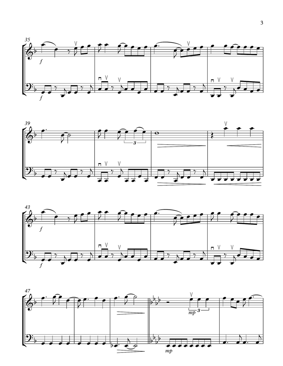 Can't Take My Eyes Off Of You String Duet scores gallery preview page 3