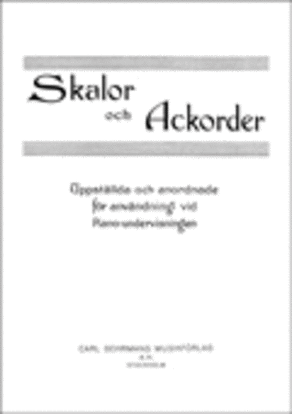 Skalor och ackorder