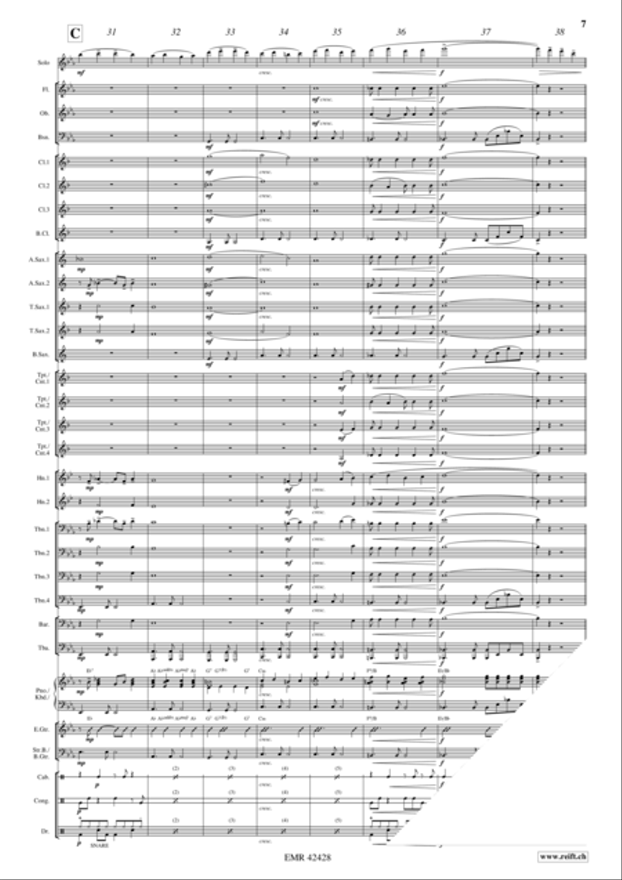 In mir klingt ein Lied Concert Band scores gallery preview page 7