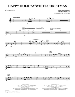 Happy Holiday/White Christmas - Bb Clarinet 1