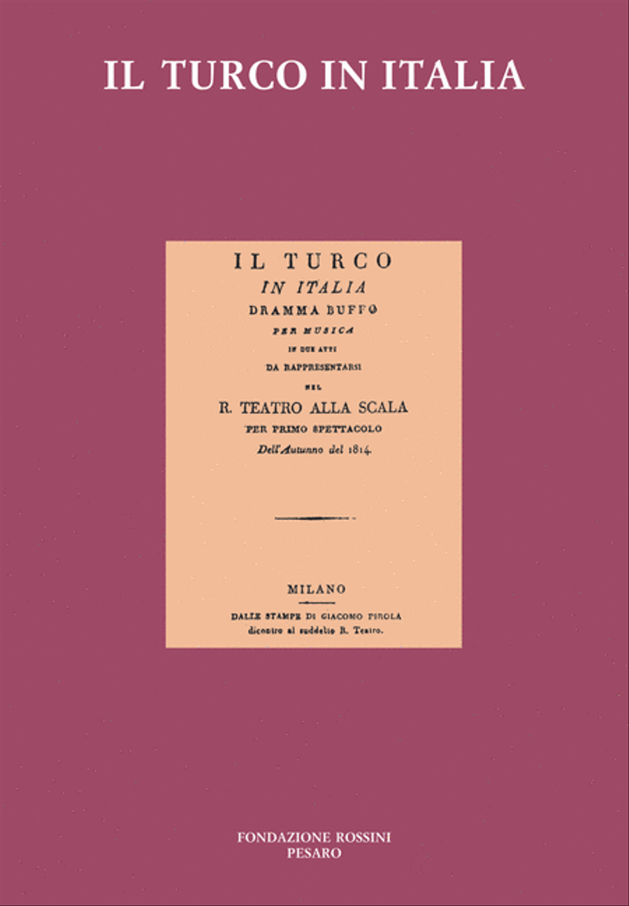 Il Turco In Italia School and Community scores gallery preview page 1
