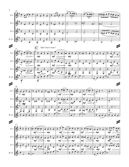 Dixieland Medley (for Clarinet Quartet) image number null