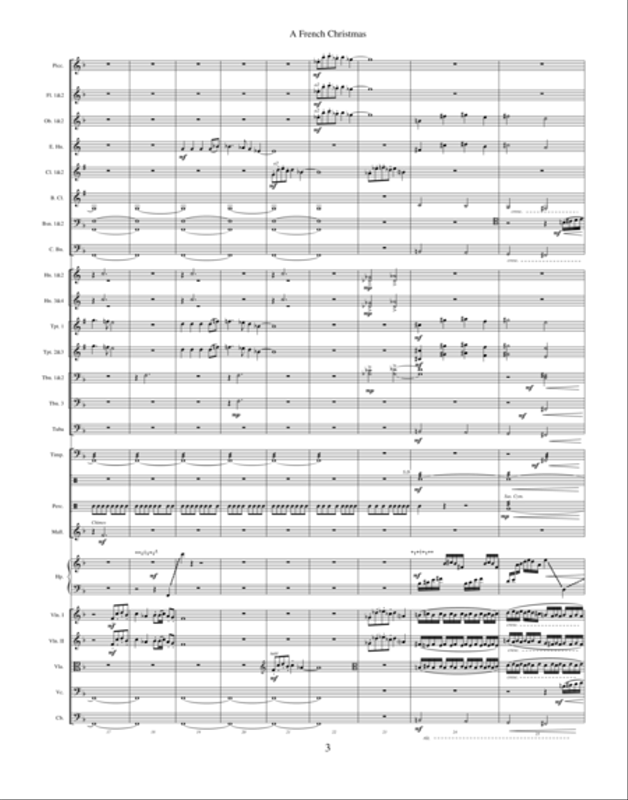 French Christmas, A (orchestra) String Orchestra scores gallery preview page 3