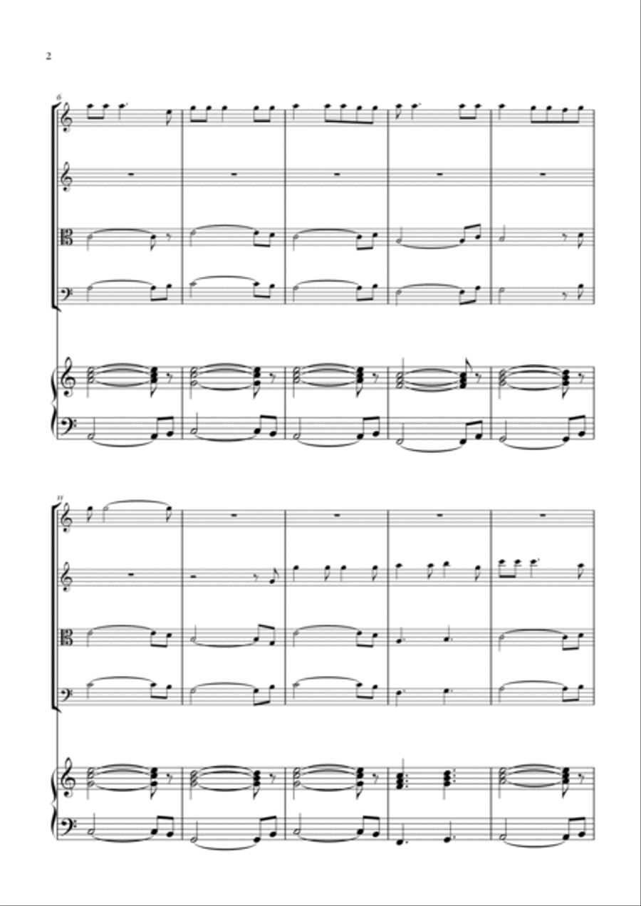 Hallelujah Hallelujah String Quartet scores gallery preview page 2