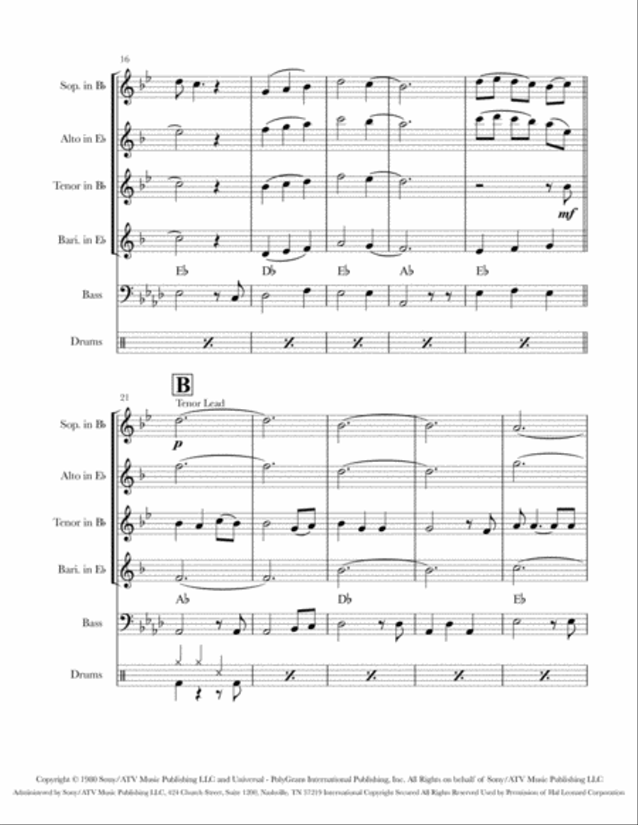 Could I Have This Dance Saxophone Quartet scores gallery preview page 4
