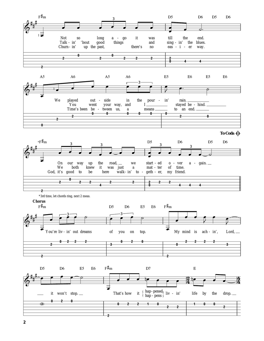 Life By The Drop Acoustic Guitar scores gallery preview page 2