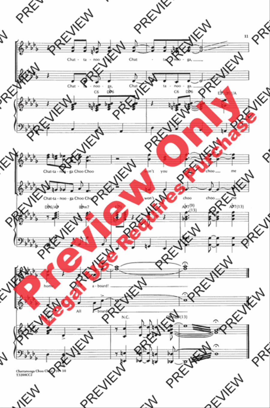 Chattanooga Choo Choo Chattanooga Choo Choo SSA scores gallery preview page 11