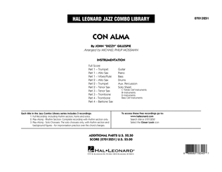 Book cover for Con Alma (arr. Michael Mossman) - Conductor Score (Full Score)