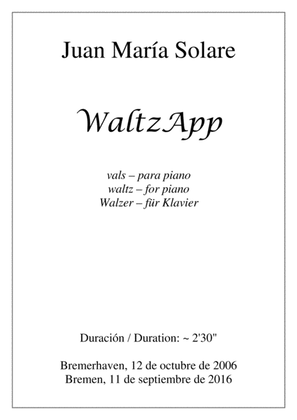 Book cover for WaltzApp [piano]