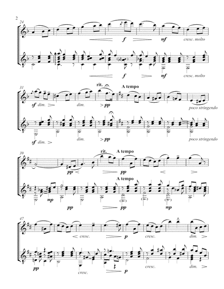 Salut d'Amour (Flute and Guitar) - Score and Parts image number null