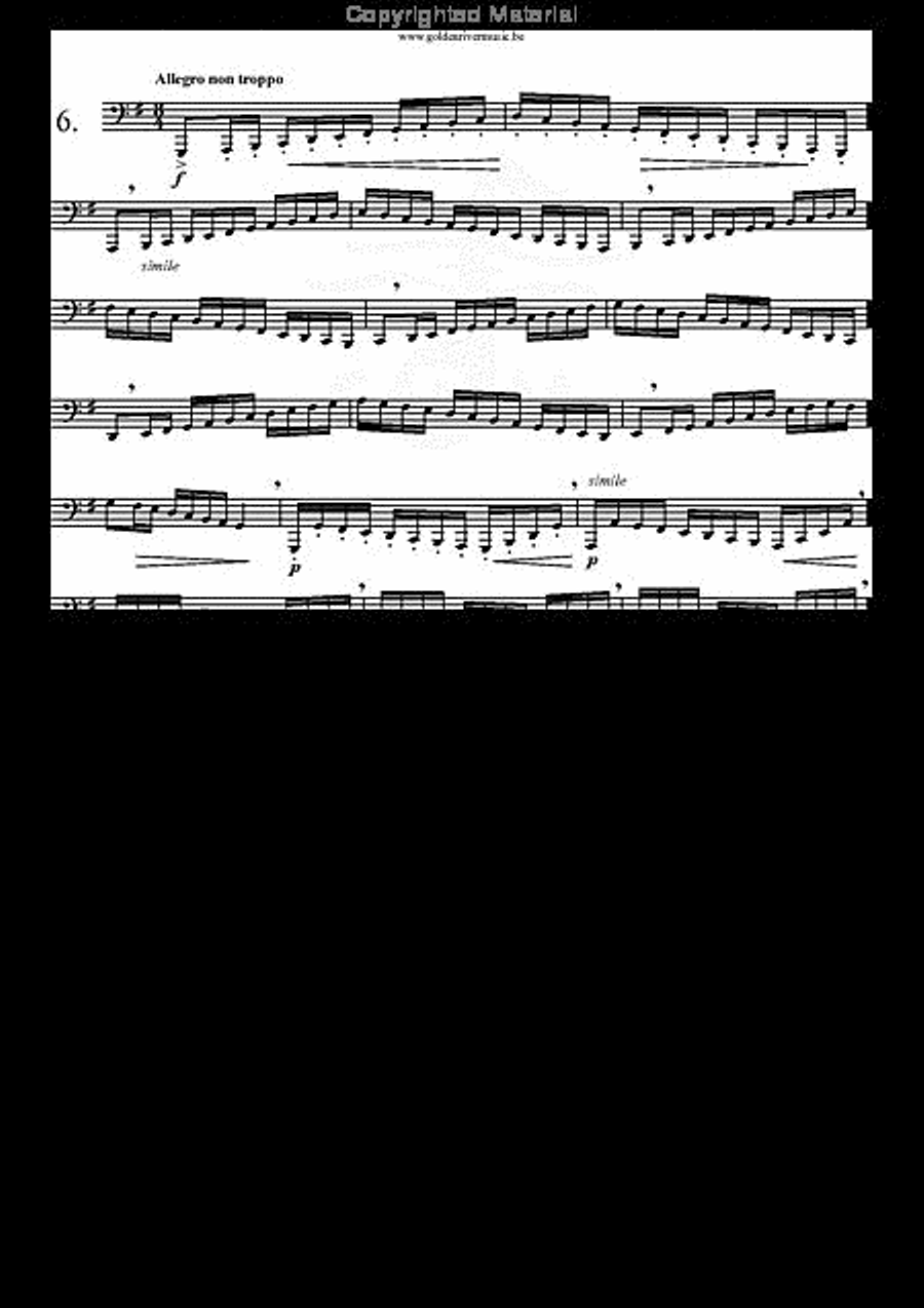 34 Studies for Tuba Volume 1 Tuba scores gallery preview page 7